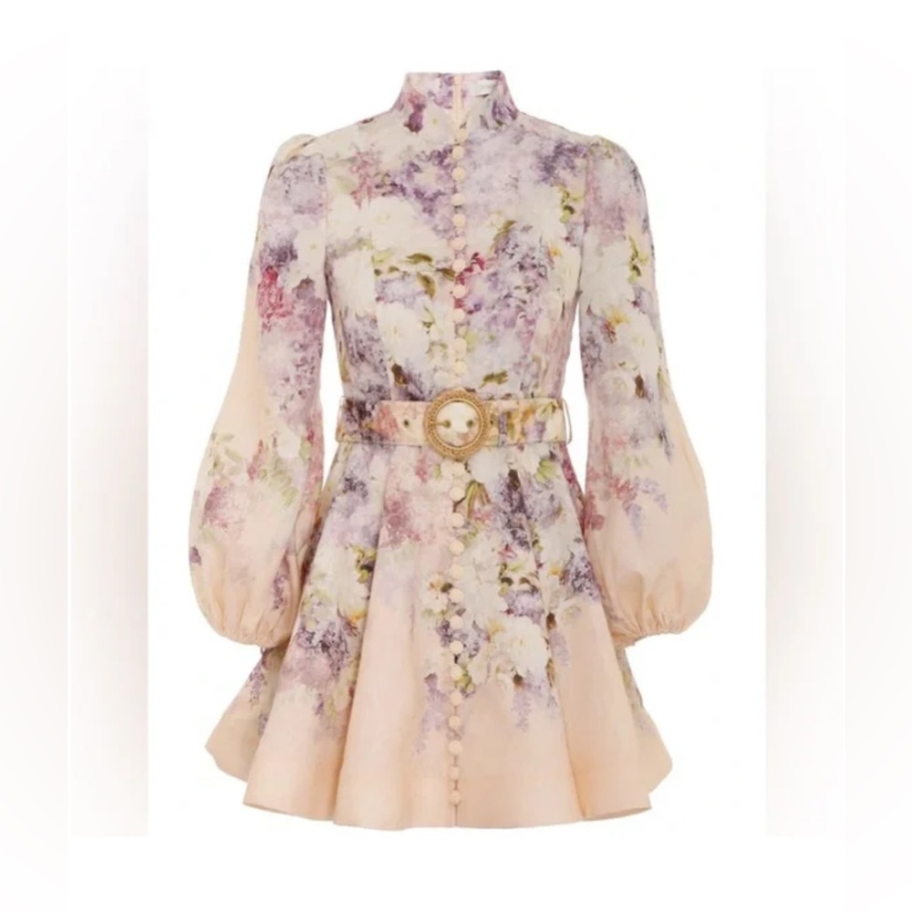 NWT Lyrical Floral Button-Front Minidress